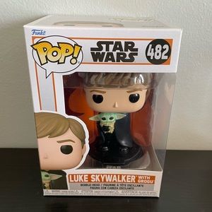 Luke Skywalker with Grogu Funko Pop